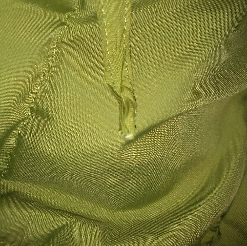 Jones New York Green Studio Puffer Winter Jacket with Fur Trim Hood, Siz… - Picture 14 of 16